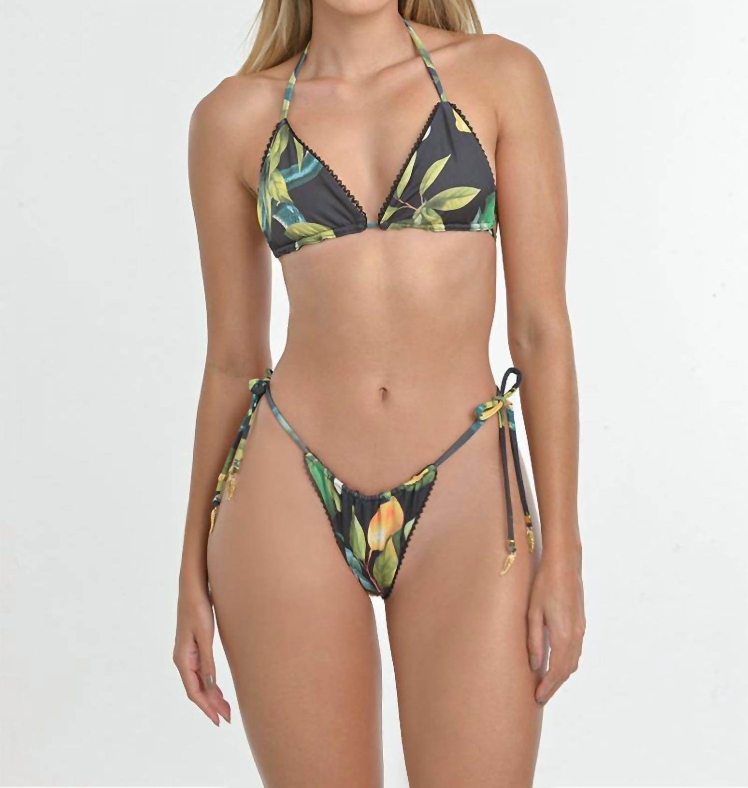 Steffany Milano - Citrus Muse Tie-side Bikini Set - Rack Hunt -