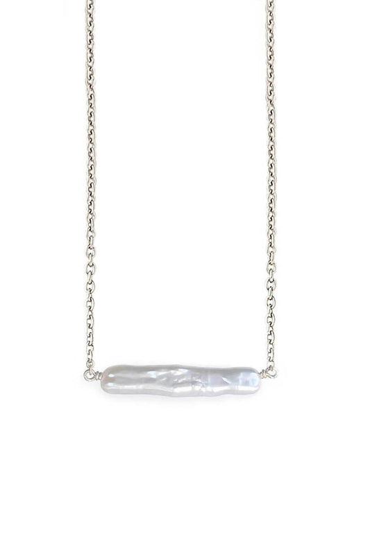 Astor & Orion - Women's Maris Pearl Bar Necklace - Rack Hunt -