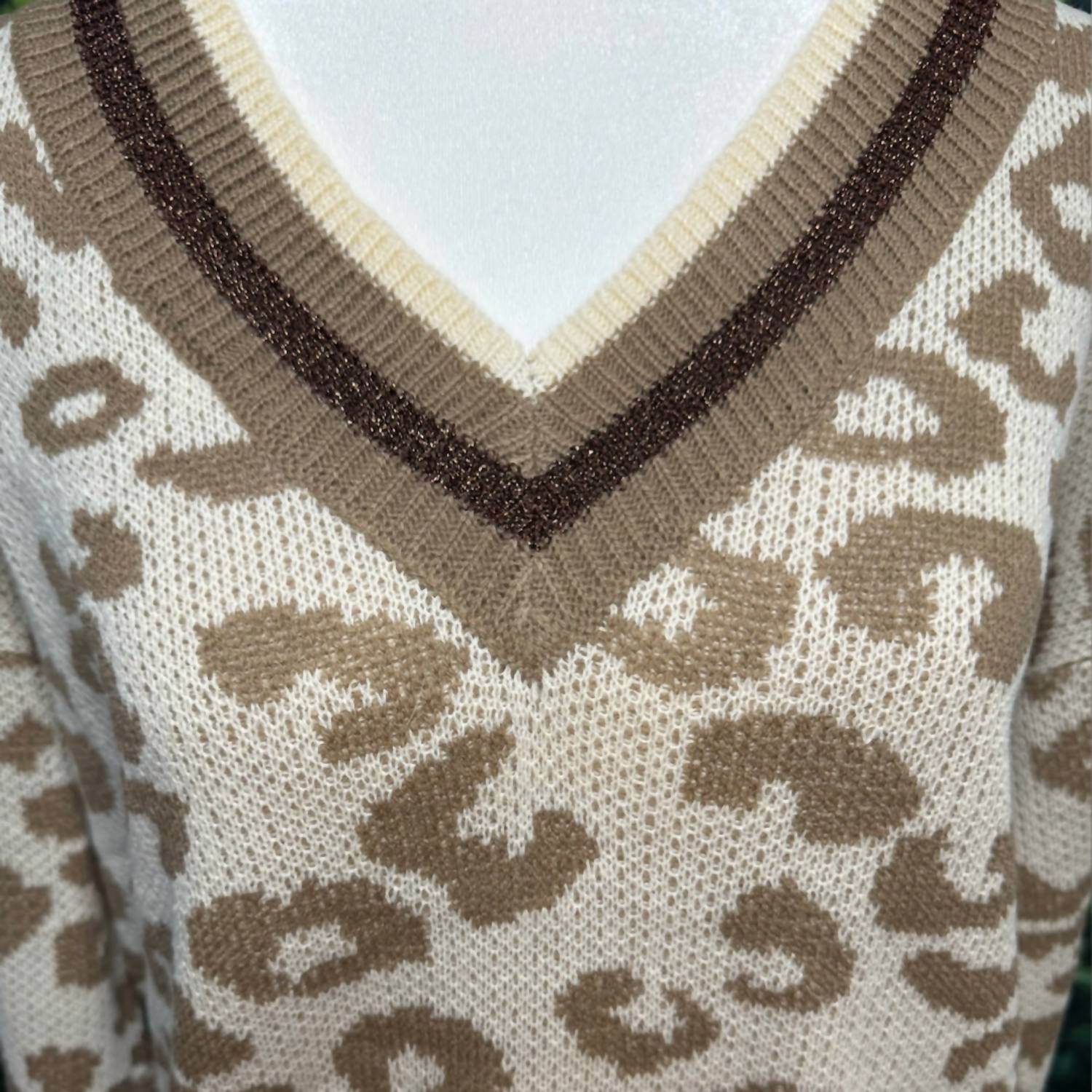 Funkitribe - Animal Print Light Knit Winter Sweater - Rack Hunt -