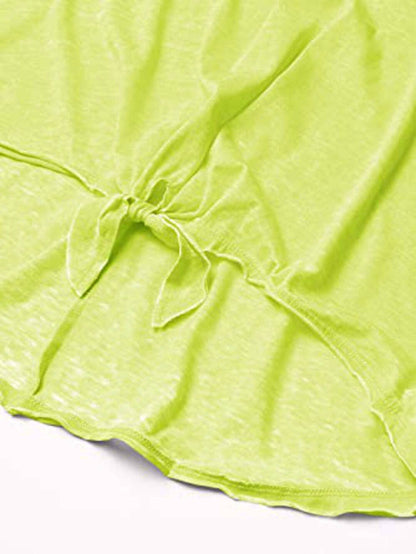 Women's Juniors Astrid Tie Front T Shirt