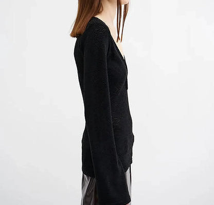 Résumé - Women's Viennars Knit Keyhole Neck Blouse - Rack Hunt