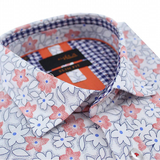 Men's Geranium Flower Short Sleeve Shirt
