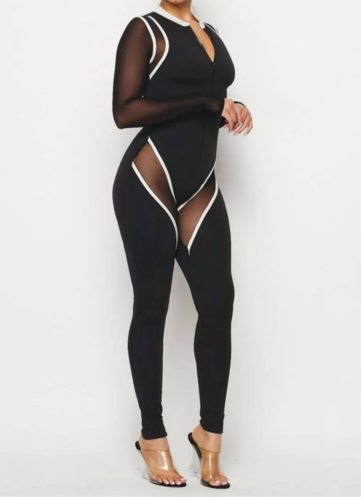 Tina All or Nothing Mesh Jumpsuit