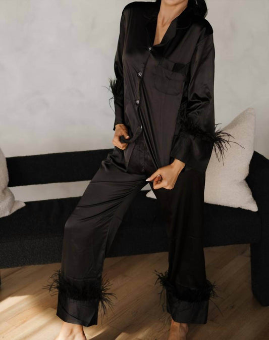 Spikes and Seams - Feather Pajama Set - Rack Hunt -