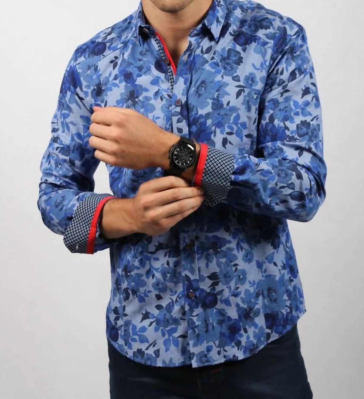 Floral Print Button Down Shirt