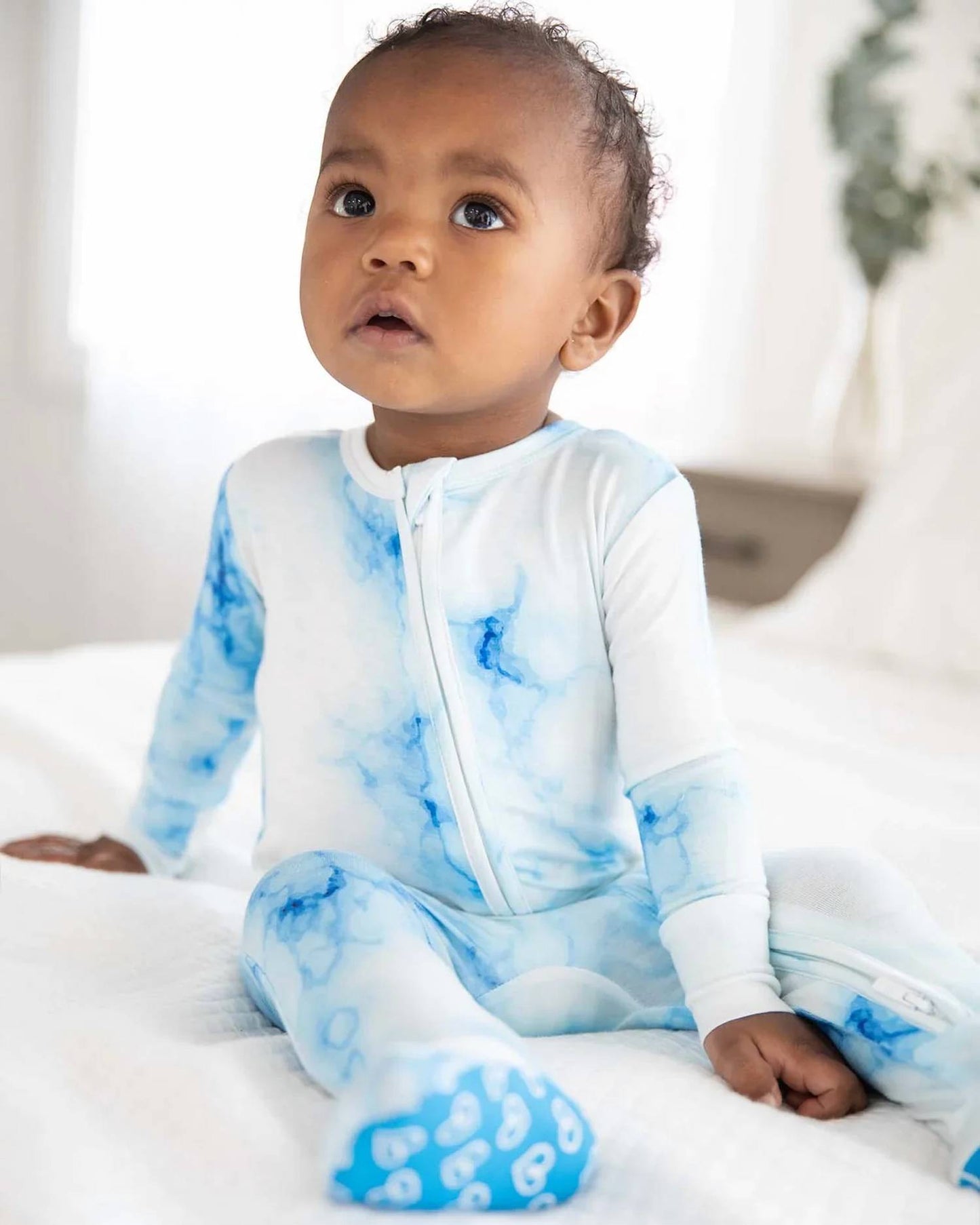 Milo Tie Dye Zippered Footies
