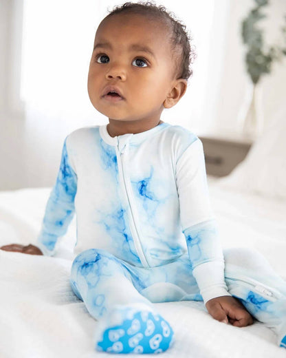 Milo Tie Dye Zippered Footies