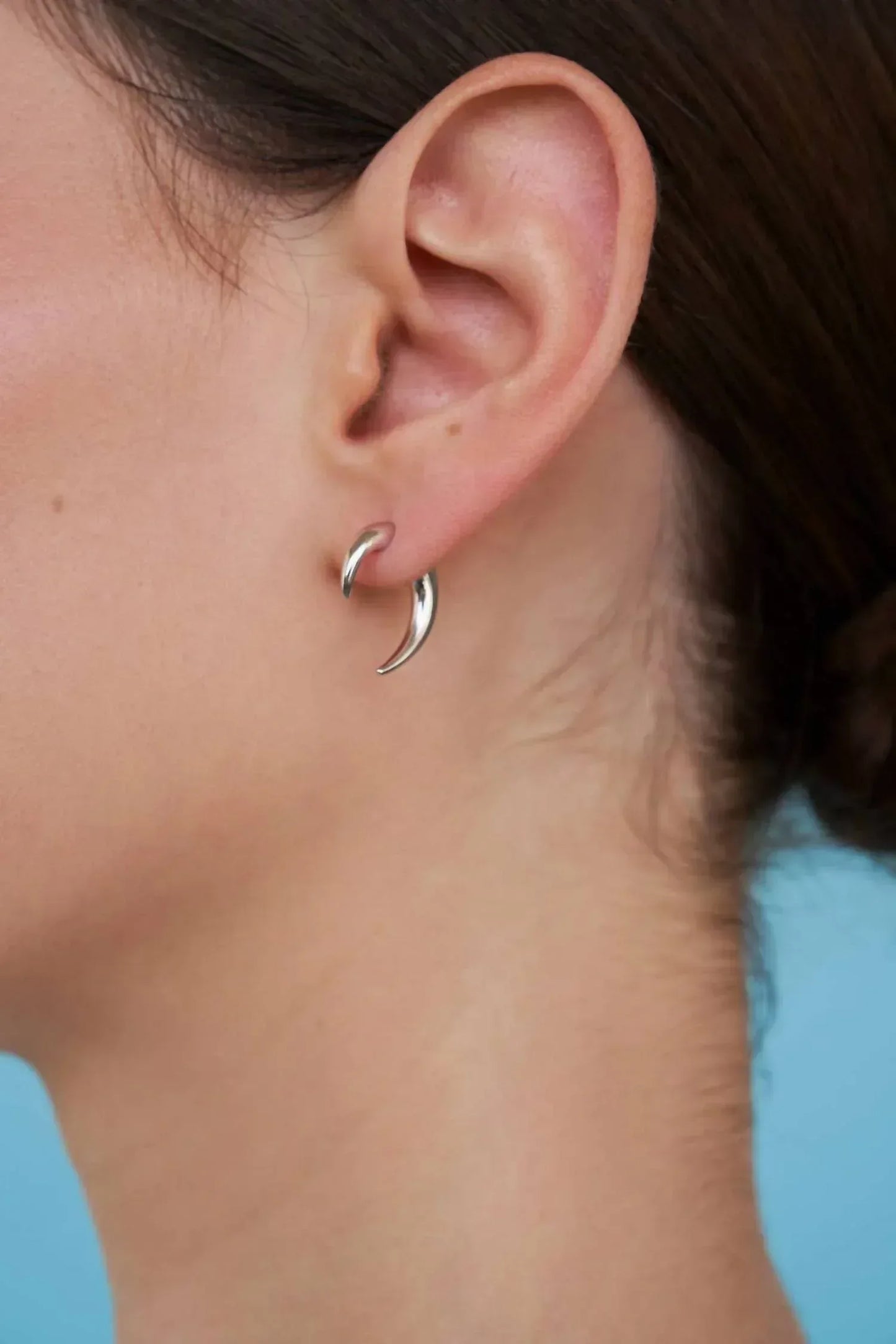 Lili Claspe - Smooth Tusk Ear Jacket Earrings - Rack Hunt