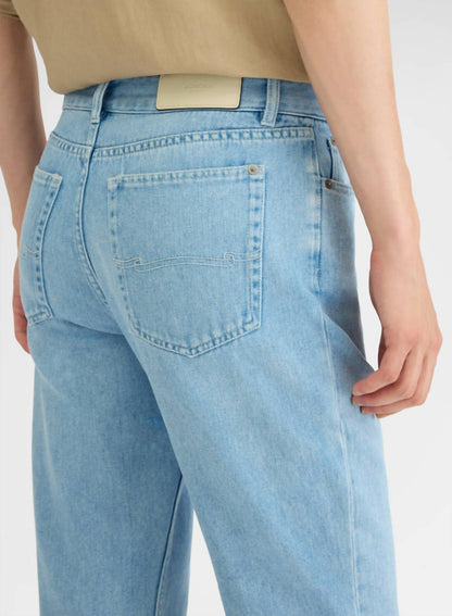 Cotton Linen Straight Leg Jean