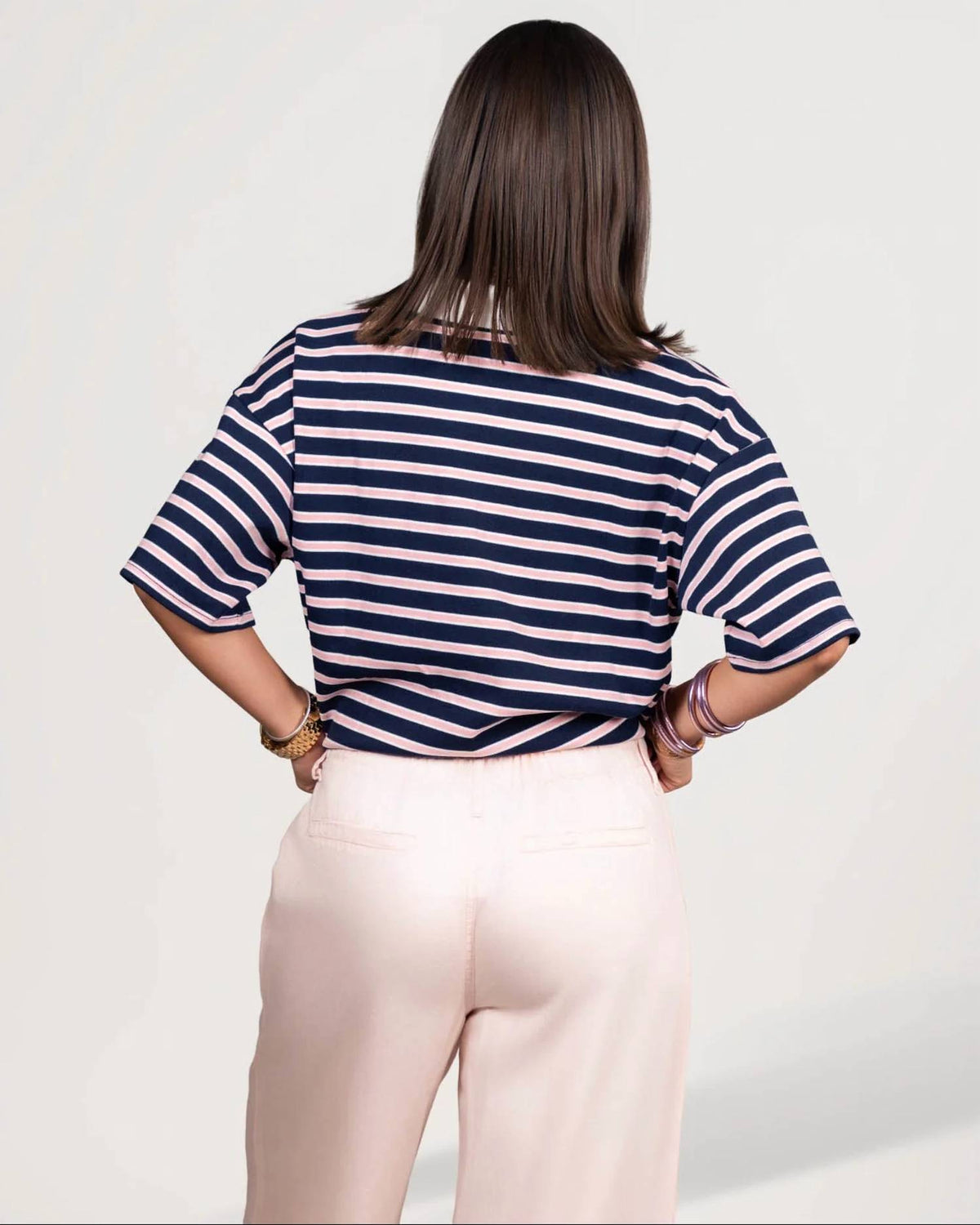 Preppy Stripe Polo Shirt