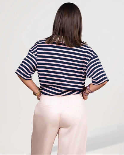 Preppy Stripe Polo Shirt