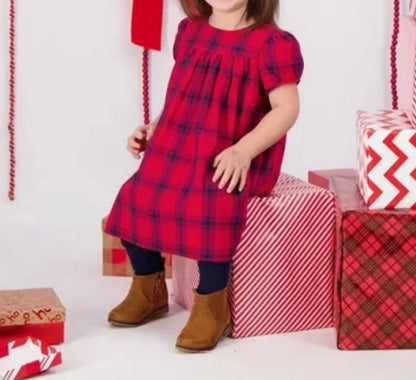 Girls Plaid Matilda Party Dress