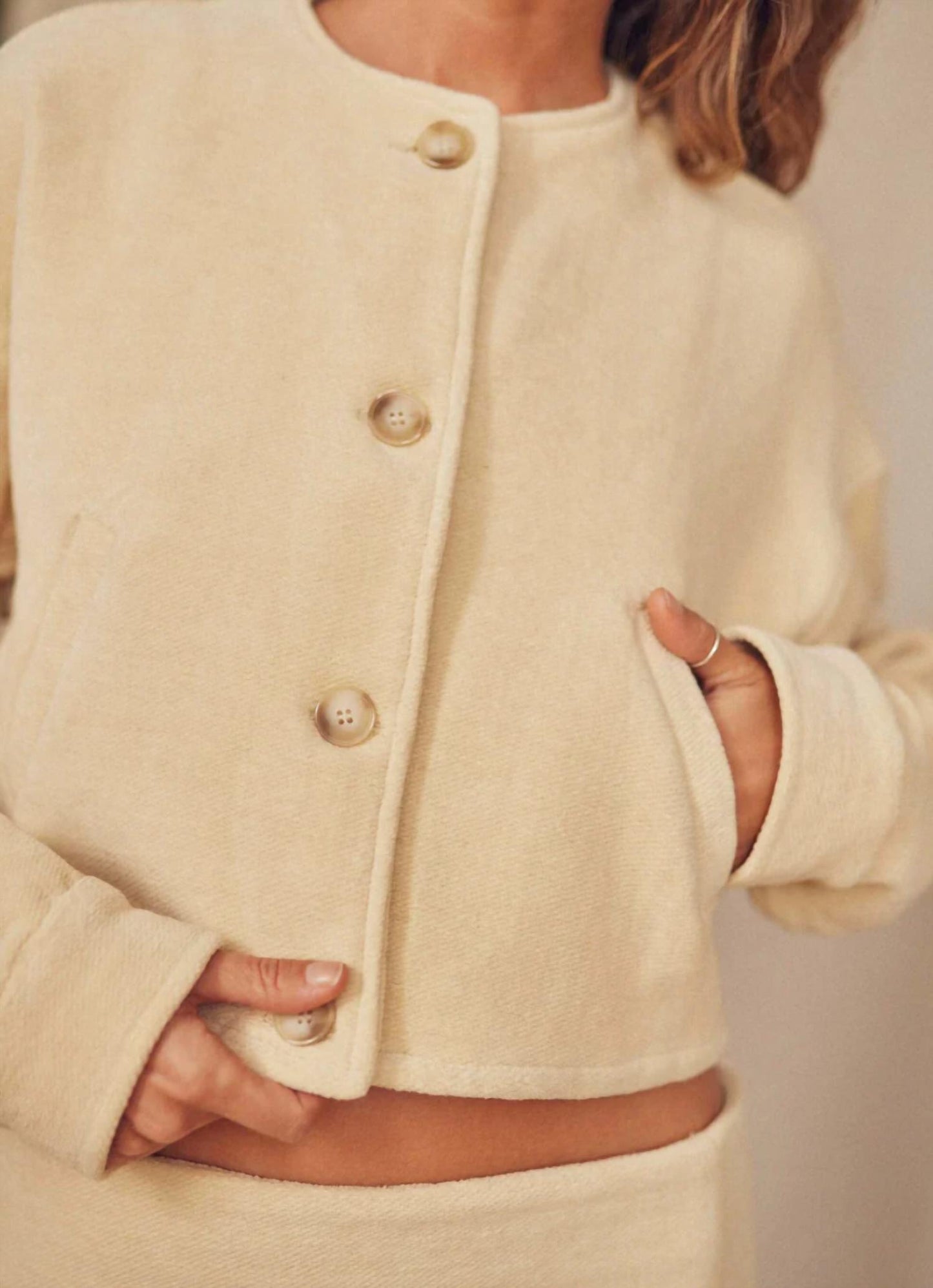 Organic Cotton Crop Jacket
