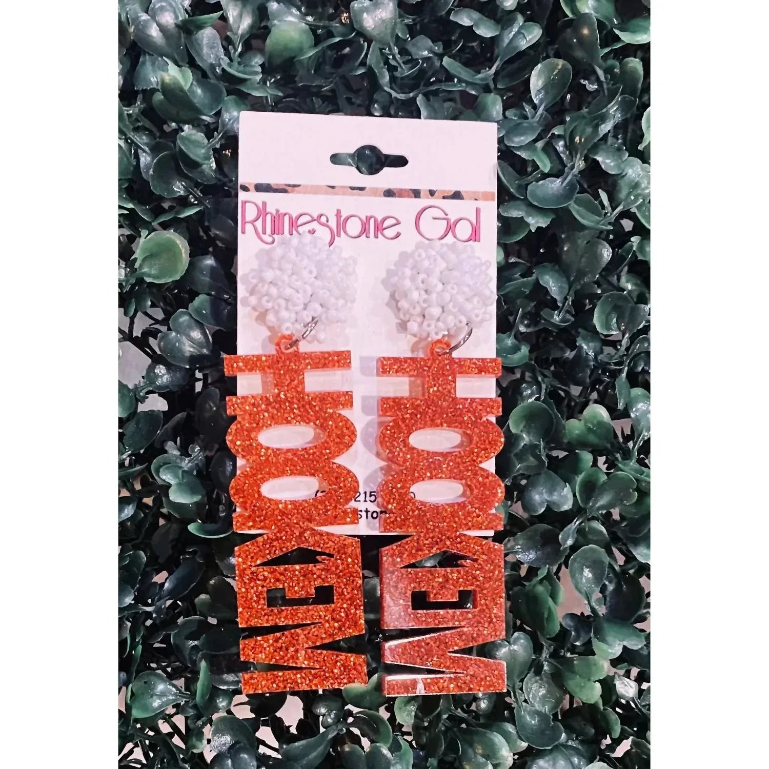 Jamie's Jems Design - Women's Glitter Hook ’em Acrylic Earrings - Rack Hunt