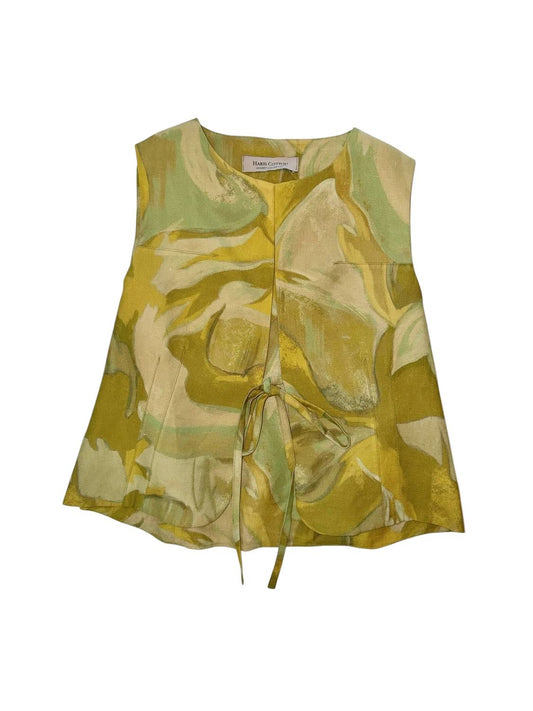 Women's Printed Linen Vest