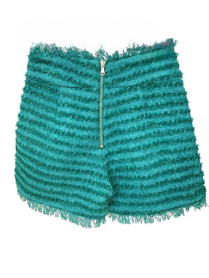 Allara - Nevaeh Tweed High Waisted Shorts - Rack Hunt