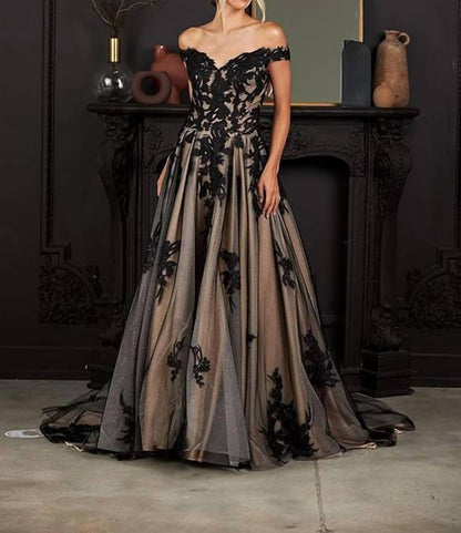 Off Shoulder Bridal Gown