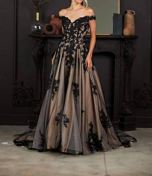 Off Shoulder Bridal Gown
