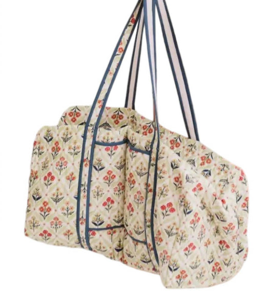 Women's Quilted Luxe Large Duffle Bag