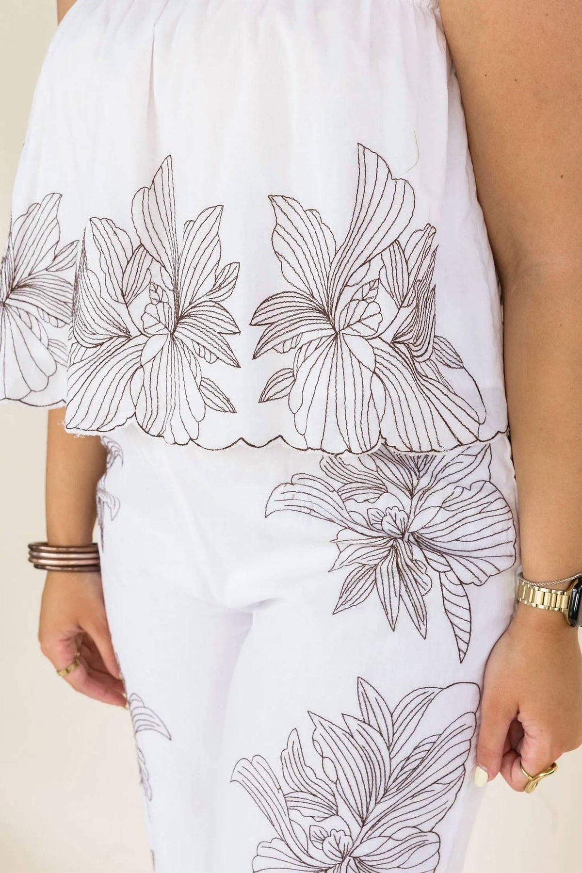 Isla Bloom Embroidered Set