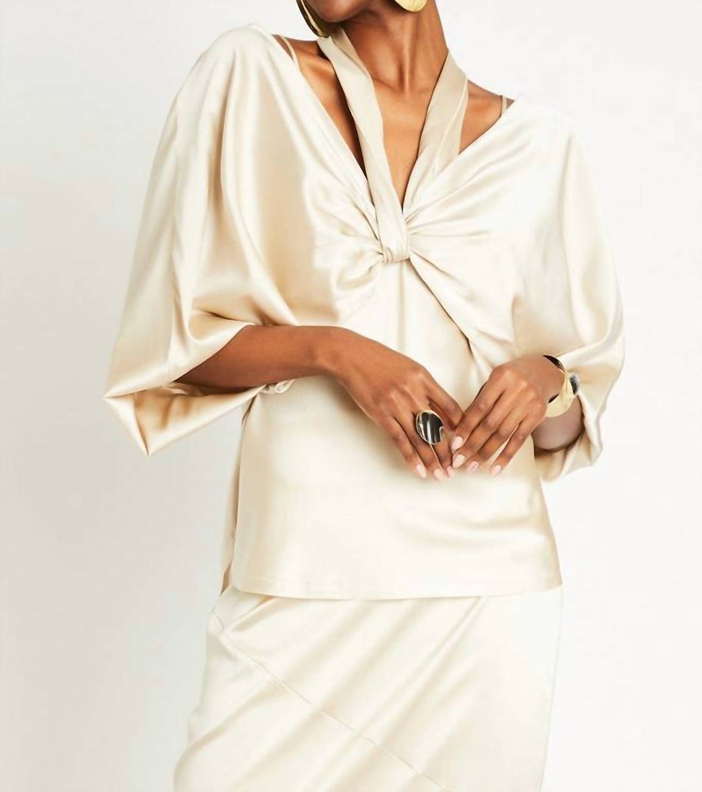 Ali Silk Wrap Top