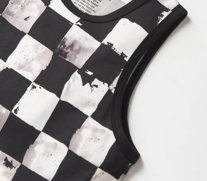 Baby's Checkered Tank Romper