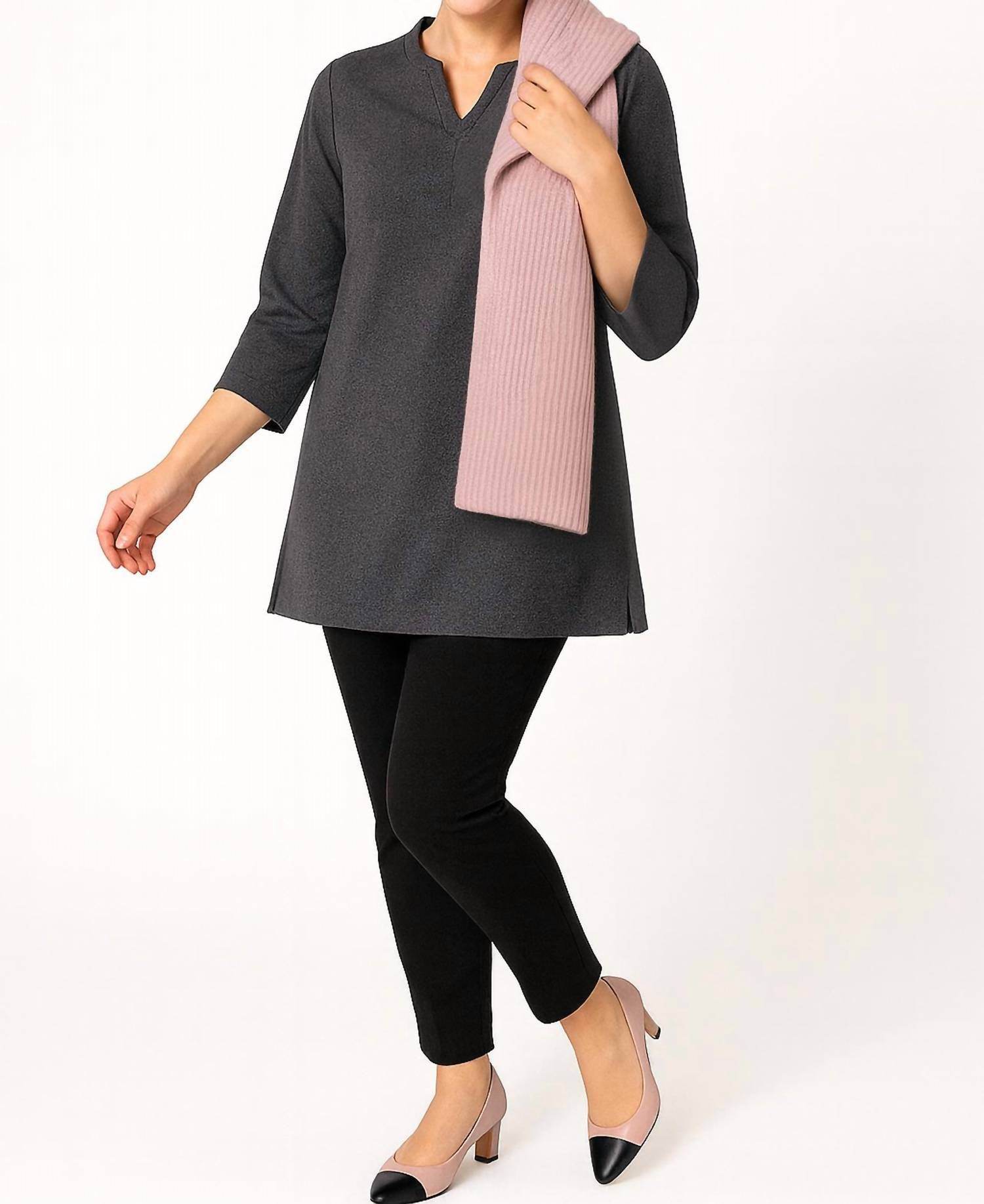 SHANNALEE - DOUBLE FABRIC FRONT TUNIC - Rack Hunt -