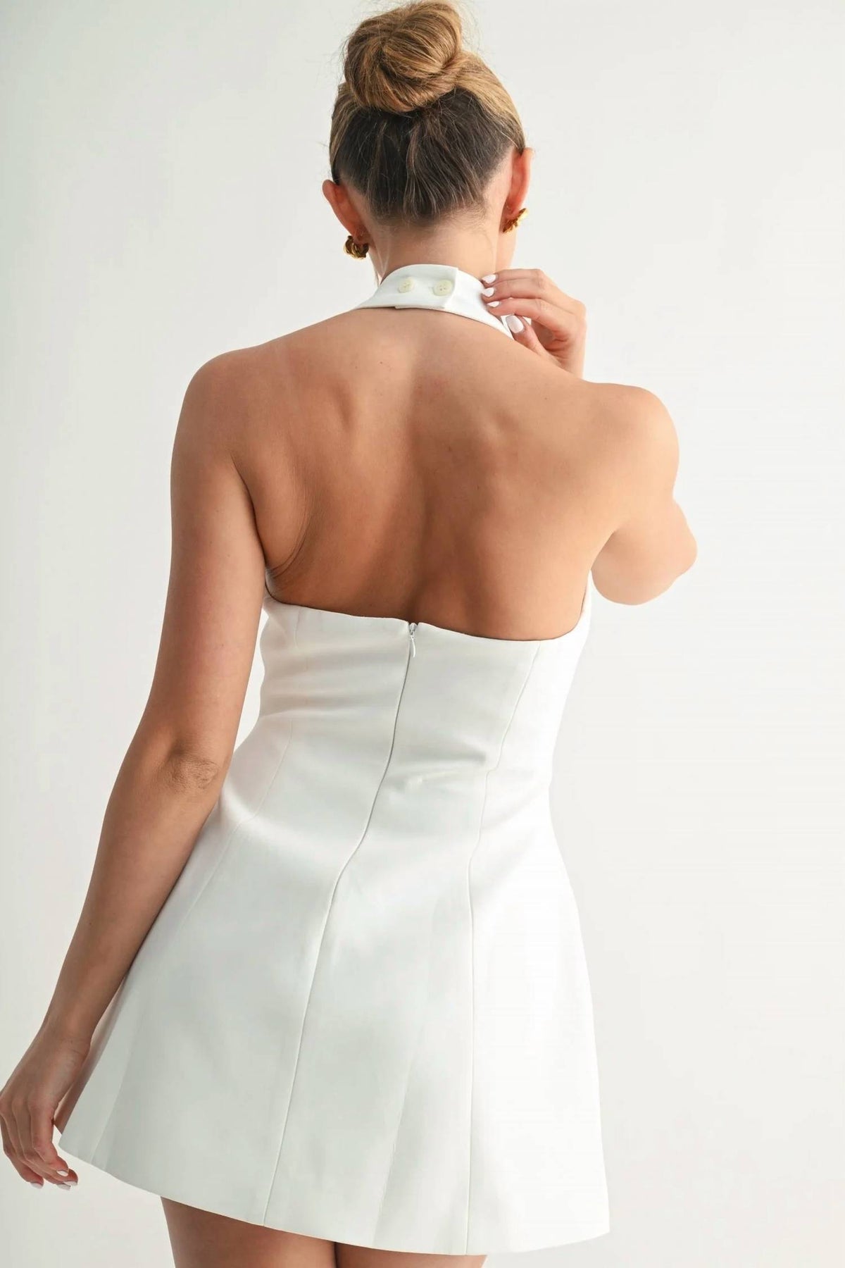 Halter Back Mini Dress