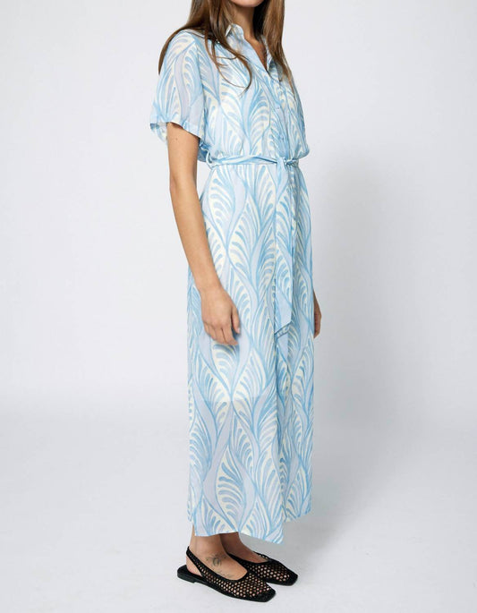 Amanda Maria - Chiffon Beach Print Shirt Dress - Rack Hunt -