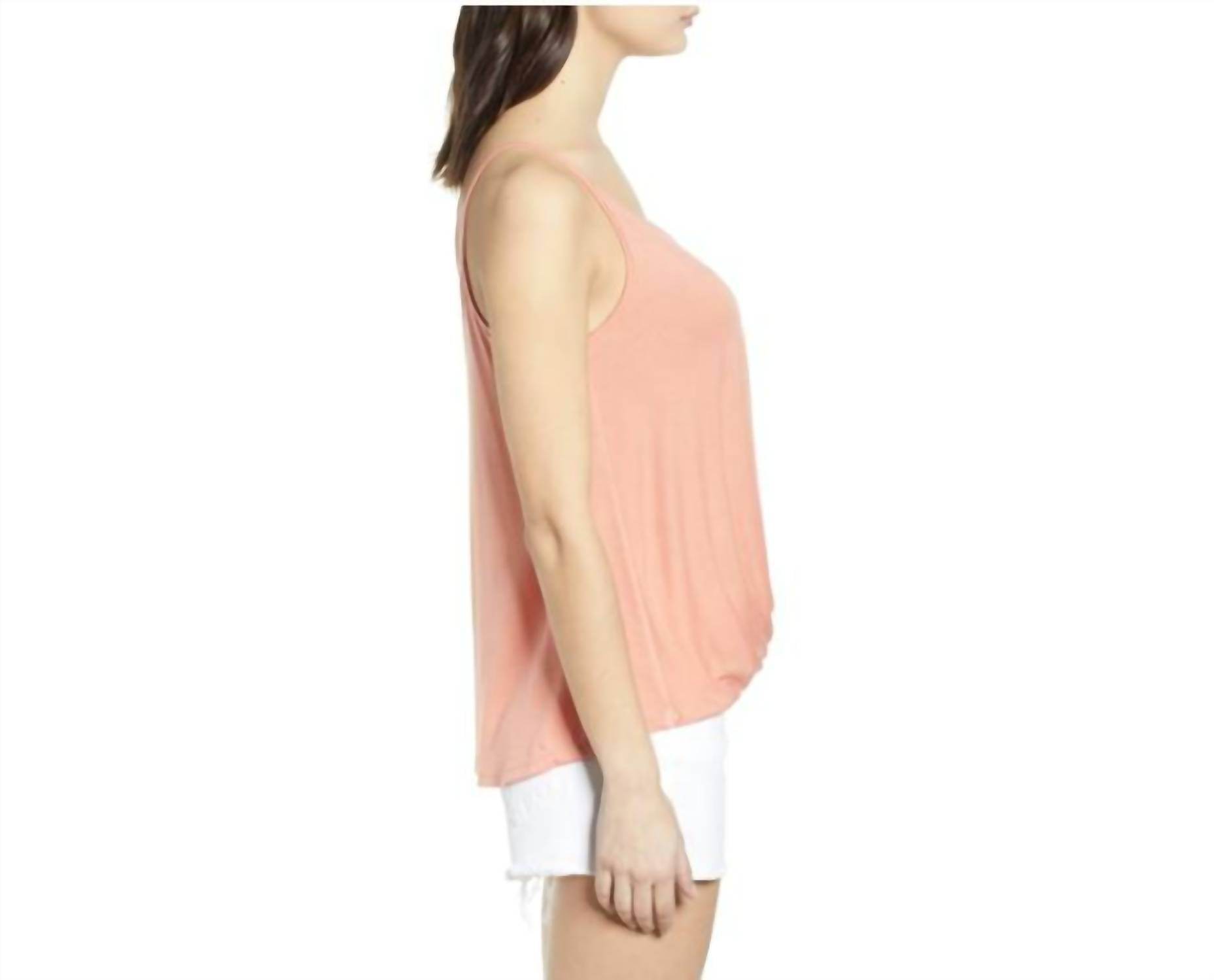 All in Favor - Twisted Button Front Draped Tank Top - Rack Hunt