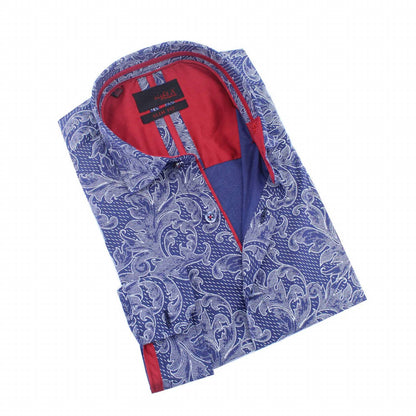 Demask Print Button Down Shirt