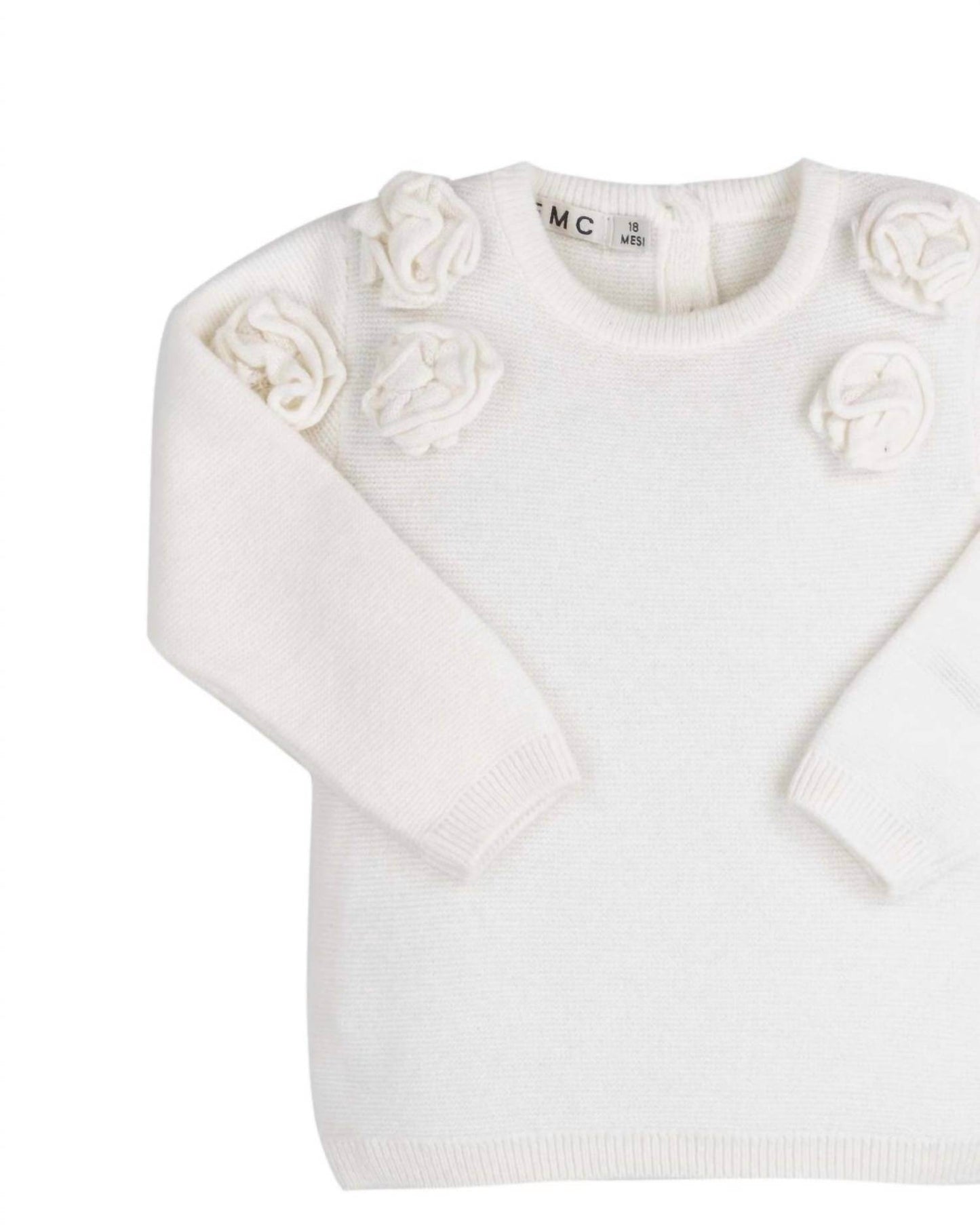 EMC - Girls' Knit Rosette Pullover Sweater - Rack Hunt -