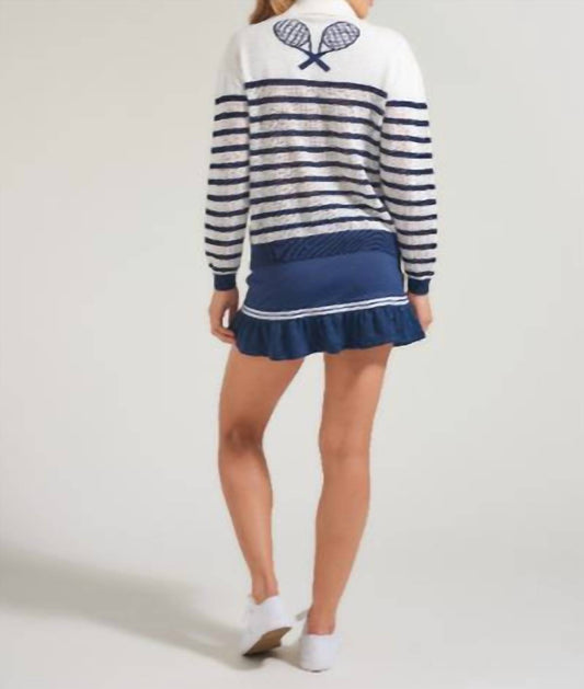 Pointelle Racquests Sweater
