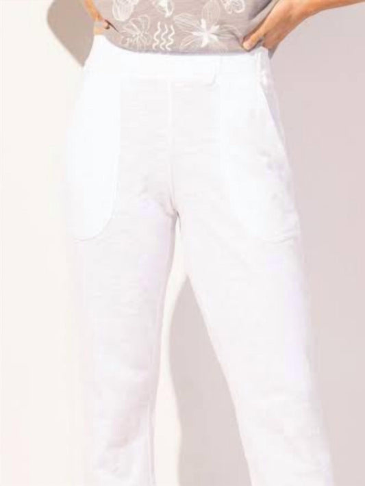 Textured Peruvian Cotton On The Go Capri