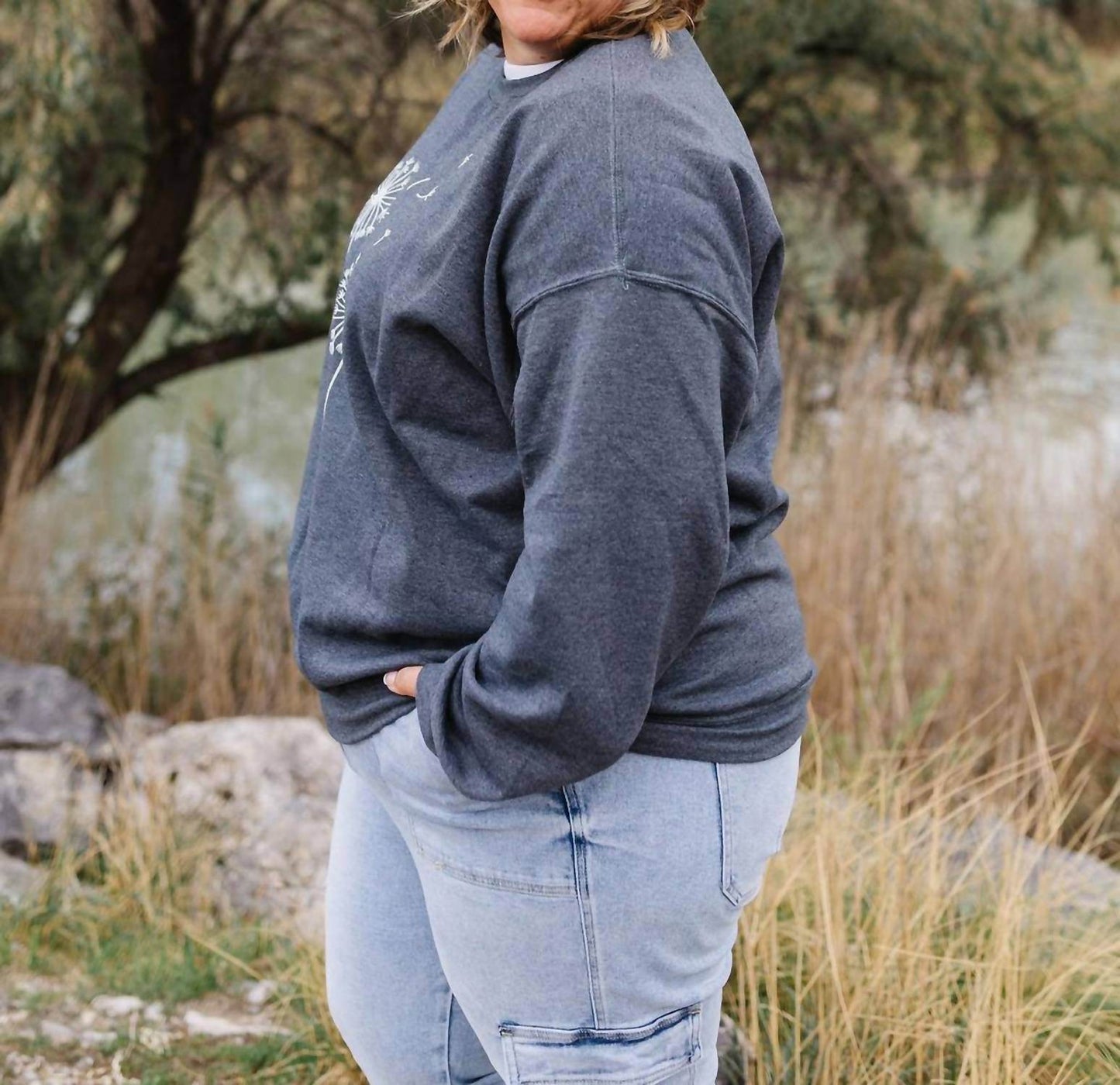 Wildberry Waves - Make A Wish Graphic Long Sleeve Sweatshirt - Rack Hunt