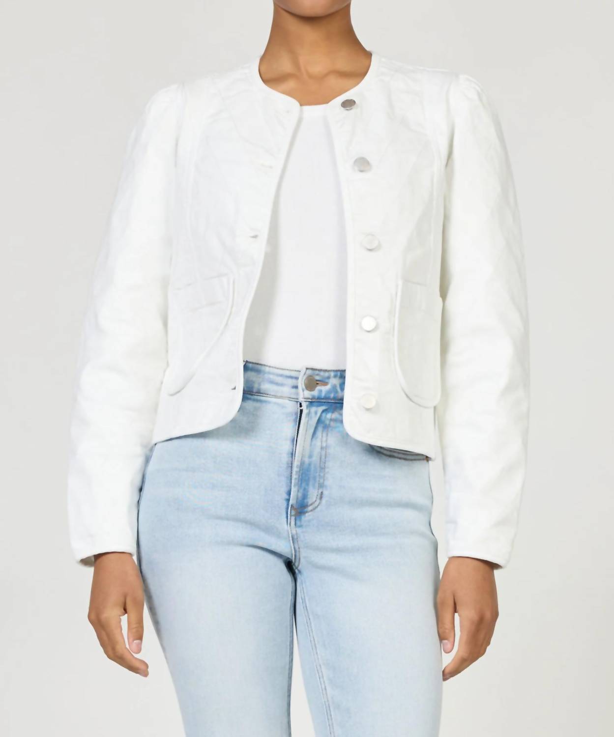 Kat Quilted Denim Jacket