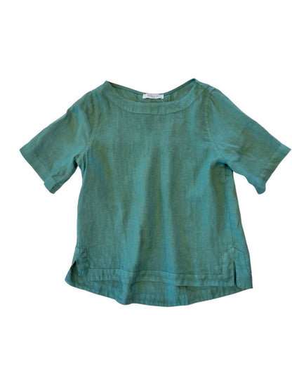 Women's Short Sleeve Linen Top