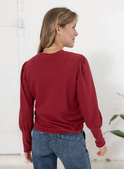 Gathered Shoulder Top