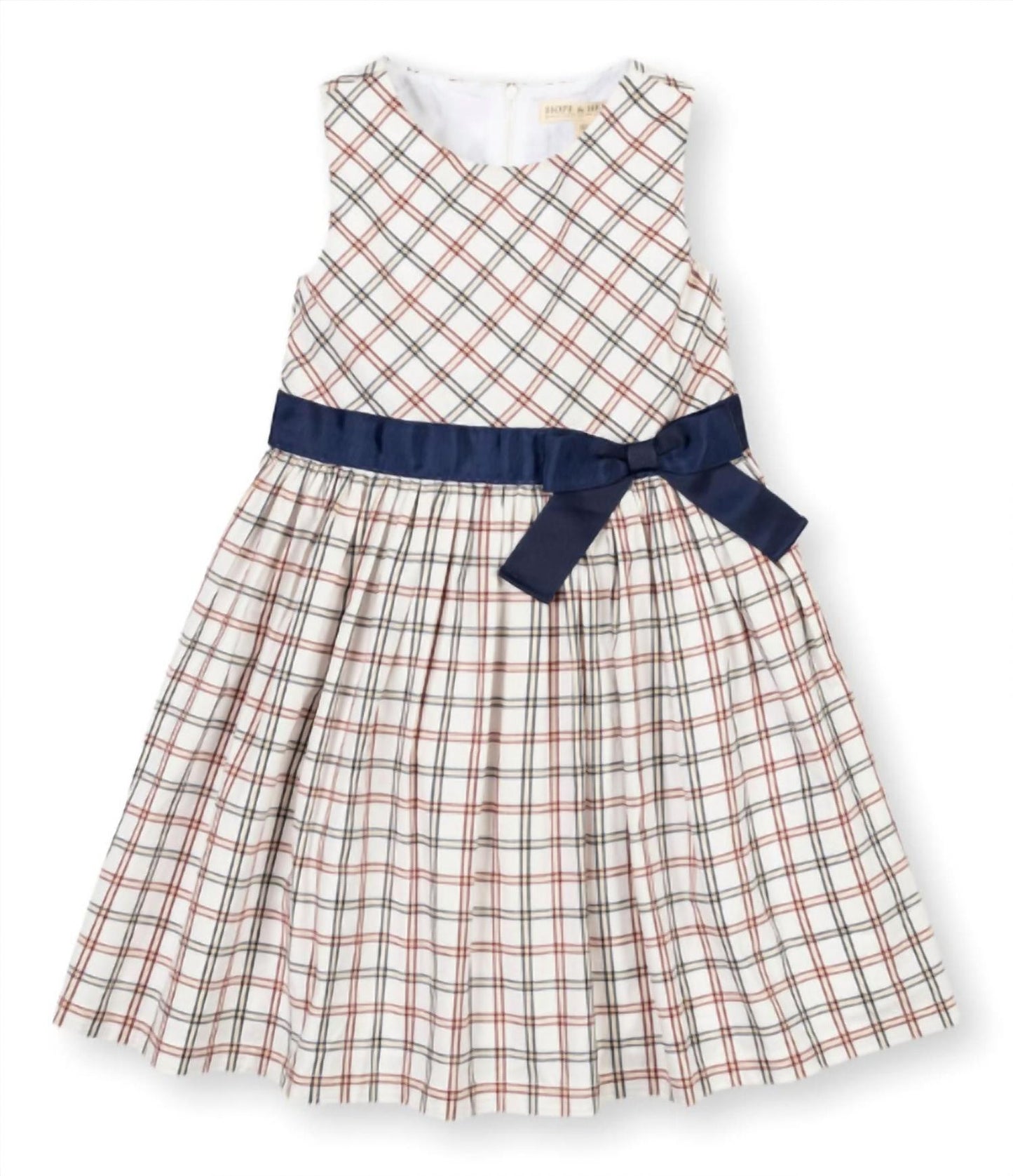 Kid's Organic Stretch Poplin Sash Dress