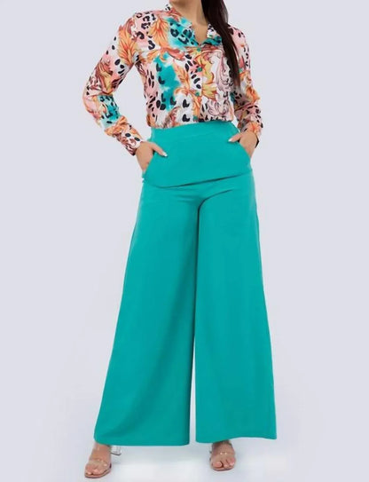 Fancy Fashion - Maureen Fashion Pants And Blouse Set - Rack Hunt