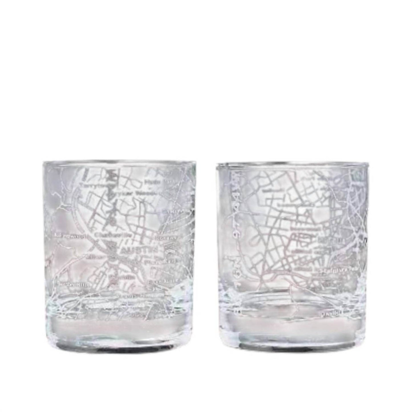 Greenline Goods - Street Grid Whiskey Glasses Set - Rack Hunt -