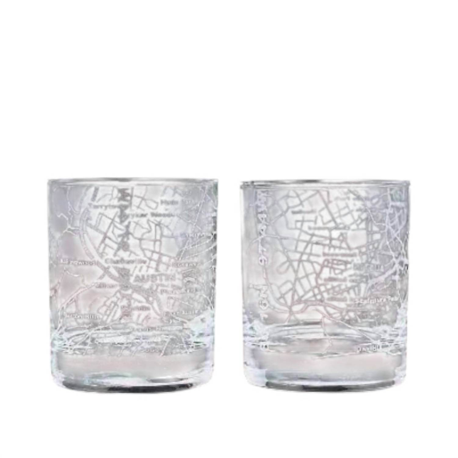 Greenline Goods - Street Grid Whiskey Glasses Set - Rack Hunt -