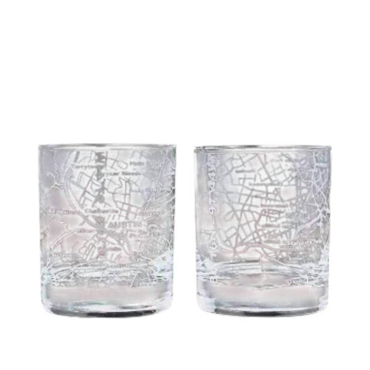 Greenline Goods - Street Grid Whiskey Glasses Set - Rack Hunt -