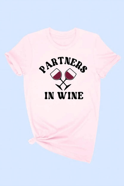 Fedia - Women's Partners In Wine Graphic T-shirt - Rack Hunt