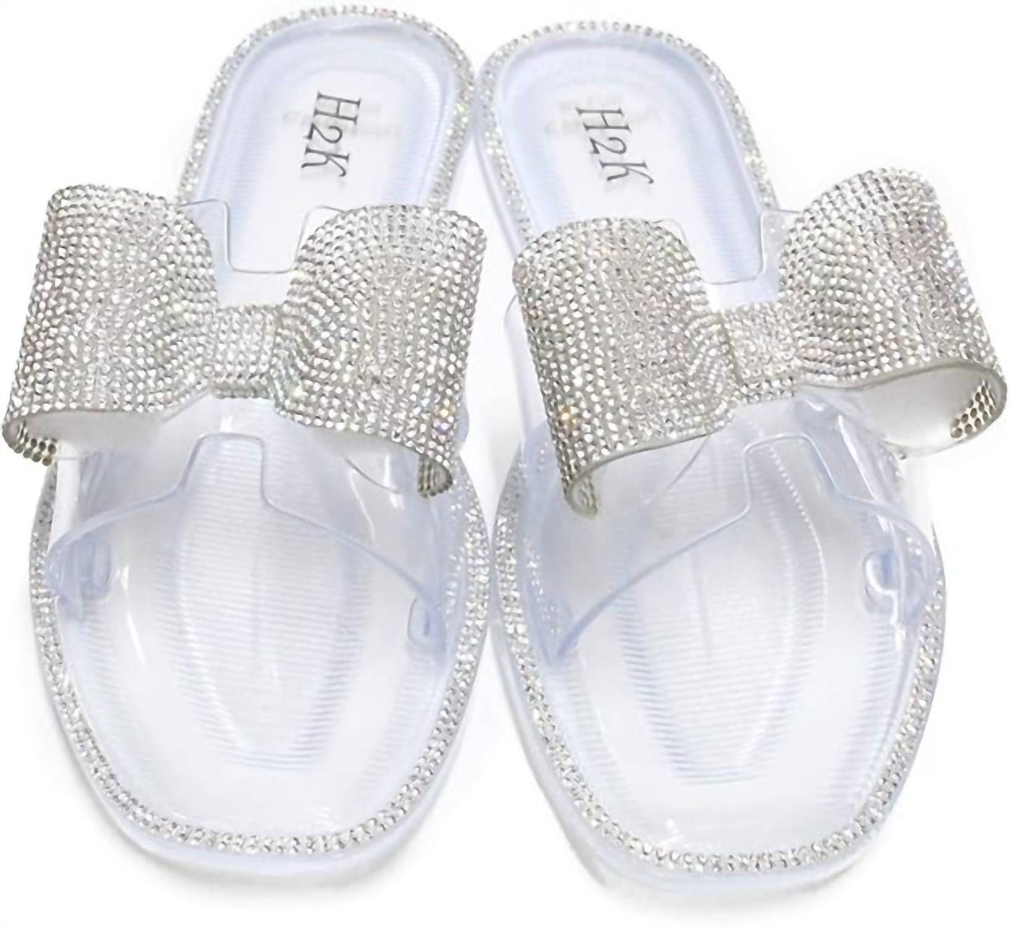 Women's Cutest Sandle Rhinestone Bow Slide