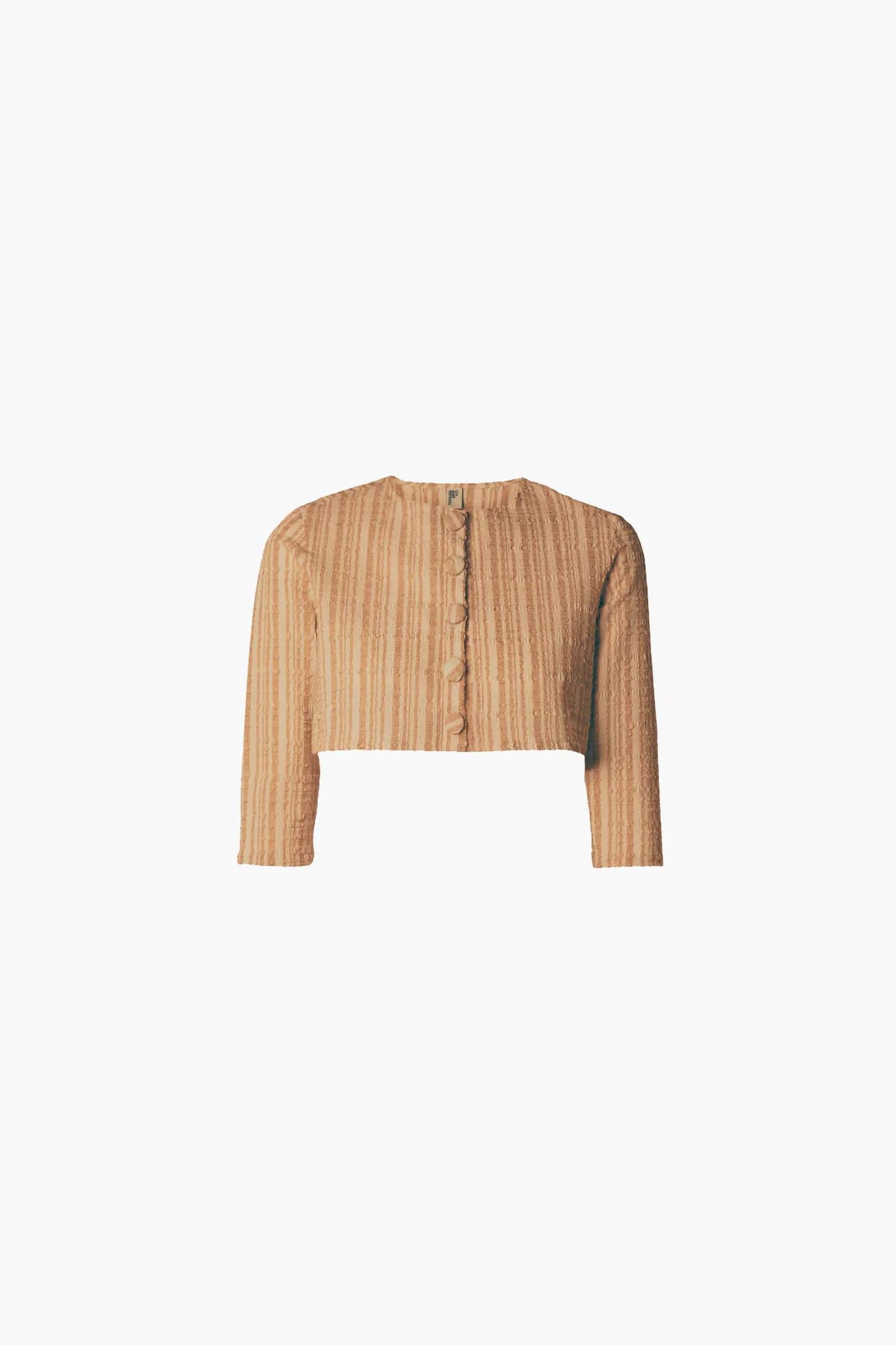 Women's Three-Quarter Sleeves Crewneck Cardigan