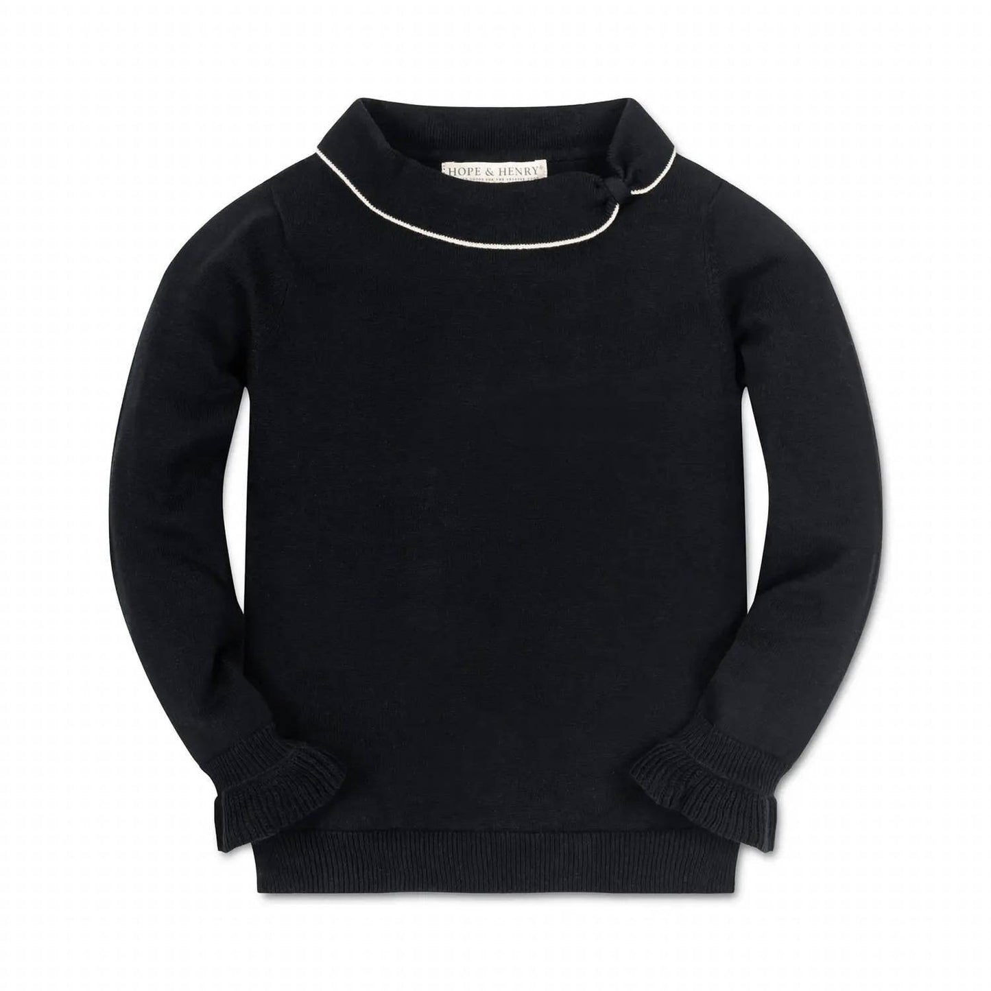 Hope & Henry - Ruffle Cuff Collar Sweater - Rack Hunt -