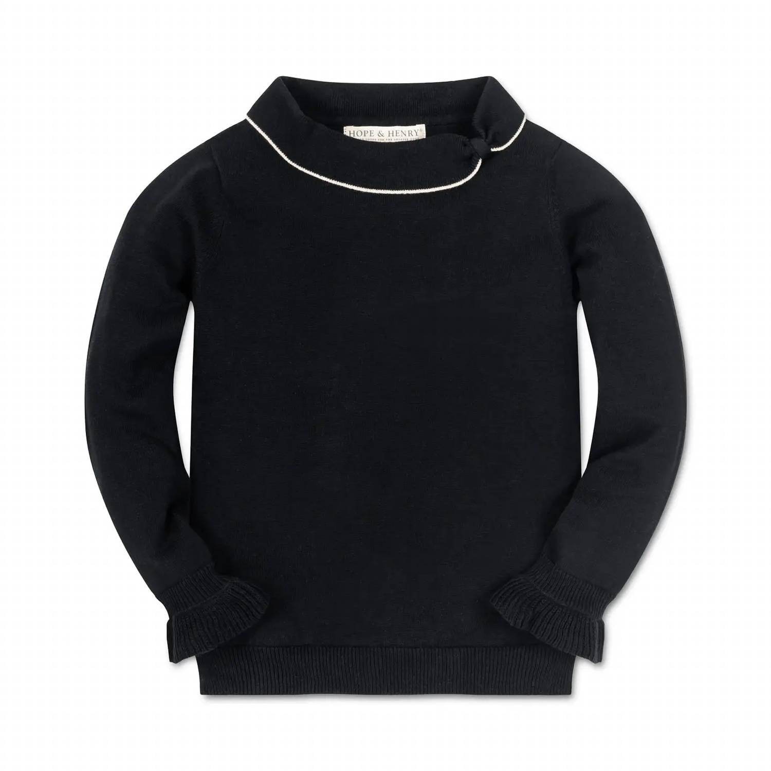 Hope & Henry - Ruffle Cuff Collar Sweater - Rack Hunt -