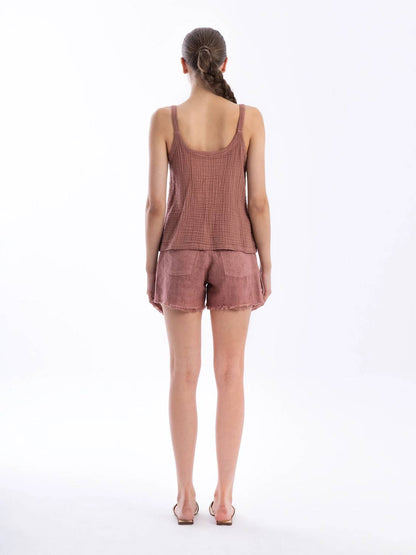 Textured Cotton Blouse