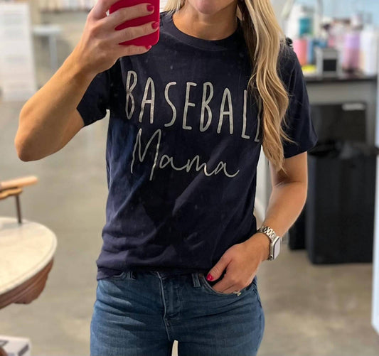 Baseball Mama Graphic Short Sleeve Tee